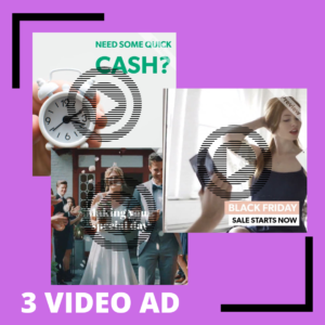 3 Video Ads (SAVE $50.05)